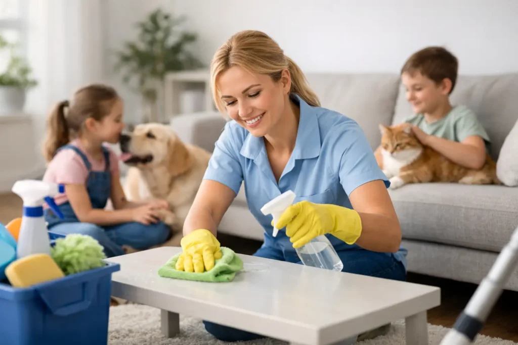 Cleaning Service Safe for Kids and Pets